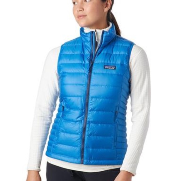 Patagonia Women's Down Sweater Vest - Blue Medium - Picture 1 of 2